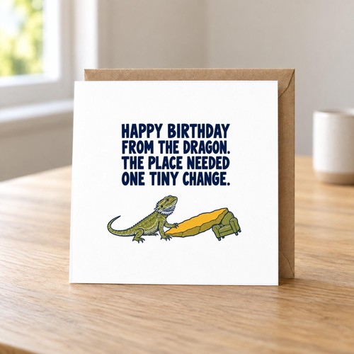 Funny birthday card from the - funny,