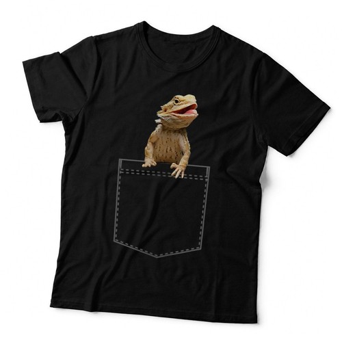 Bearded dragon shirt pocket - bearded,
