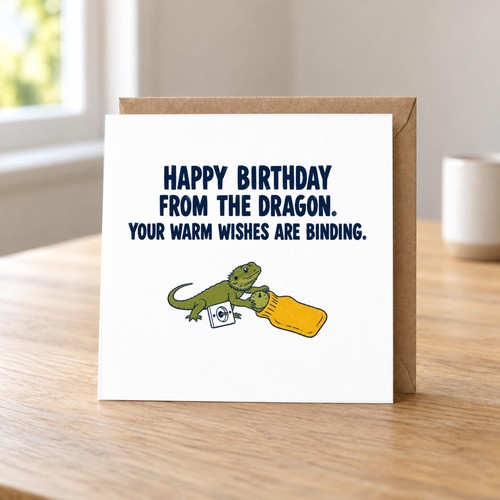 Funny birthday card from the - funny,