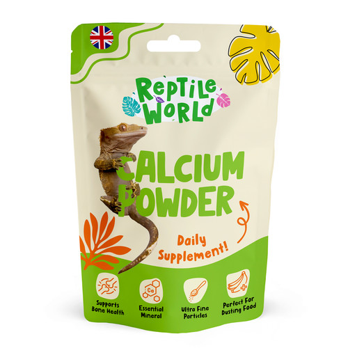 Reptile world calcium - calcium, dusting